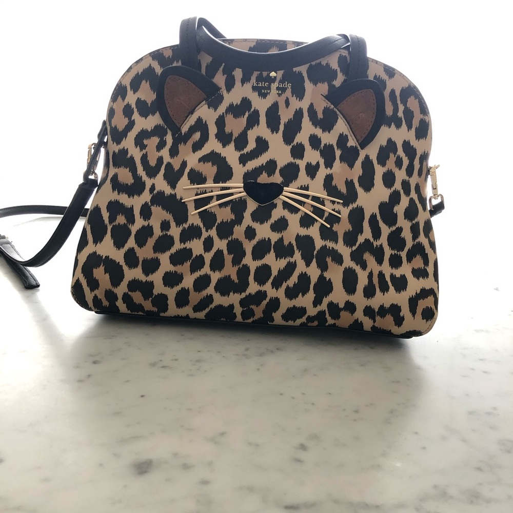 Kate Spade run wild lottie leopard handbag